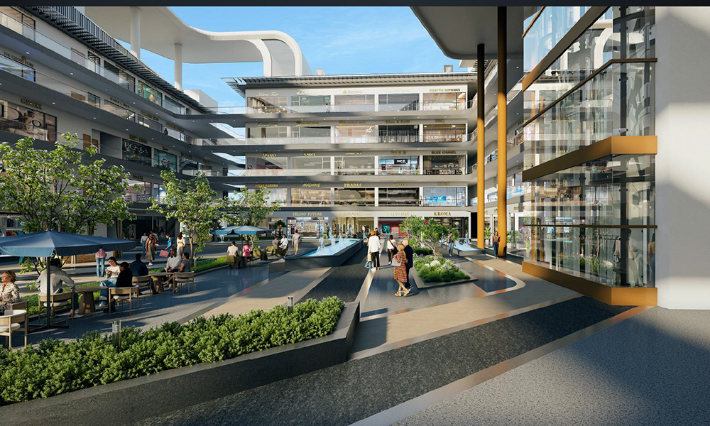 Panoramic View of the Premier Commercial Hub in Sector 14 Gurgaon